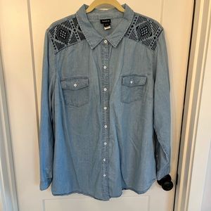 Torrid chambray shirt